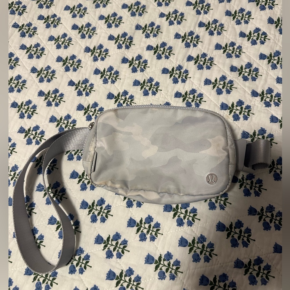 Lululemon Gray Camo Belt Bag some small stains